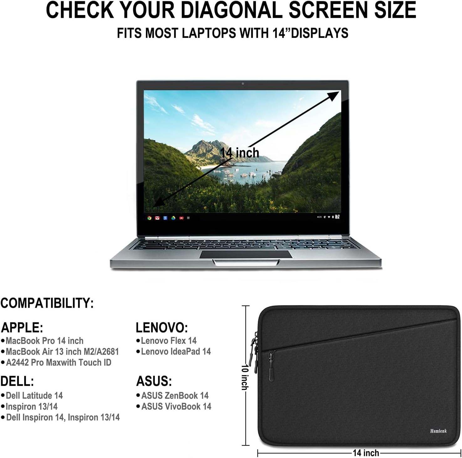Detalle 2 de Laptop Sleeve, 14-Inch
