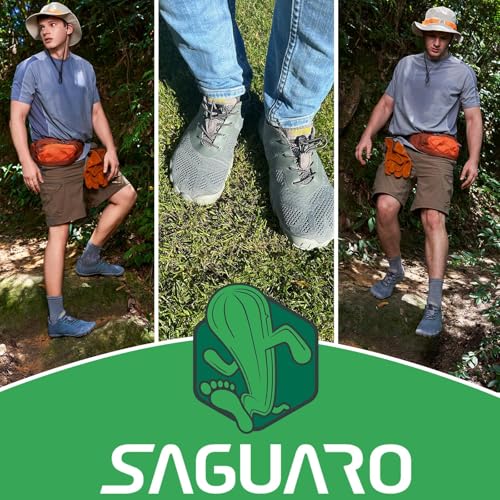 Thumbnail 2 de SAGUARO Minimalistas para trail running descalzo (gris) – Zapatillas ligeras con puntera ancha, 44 EU