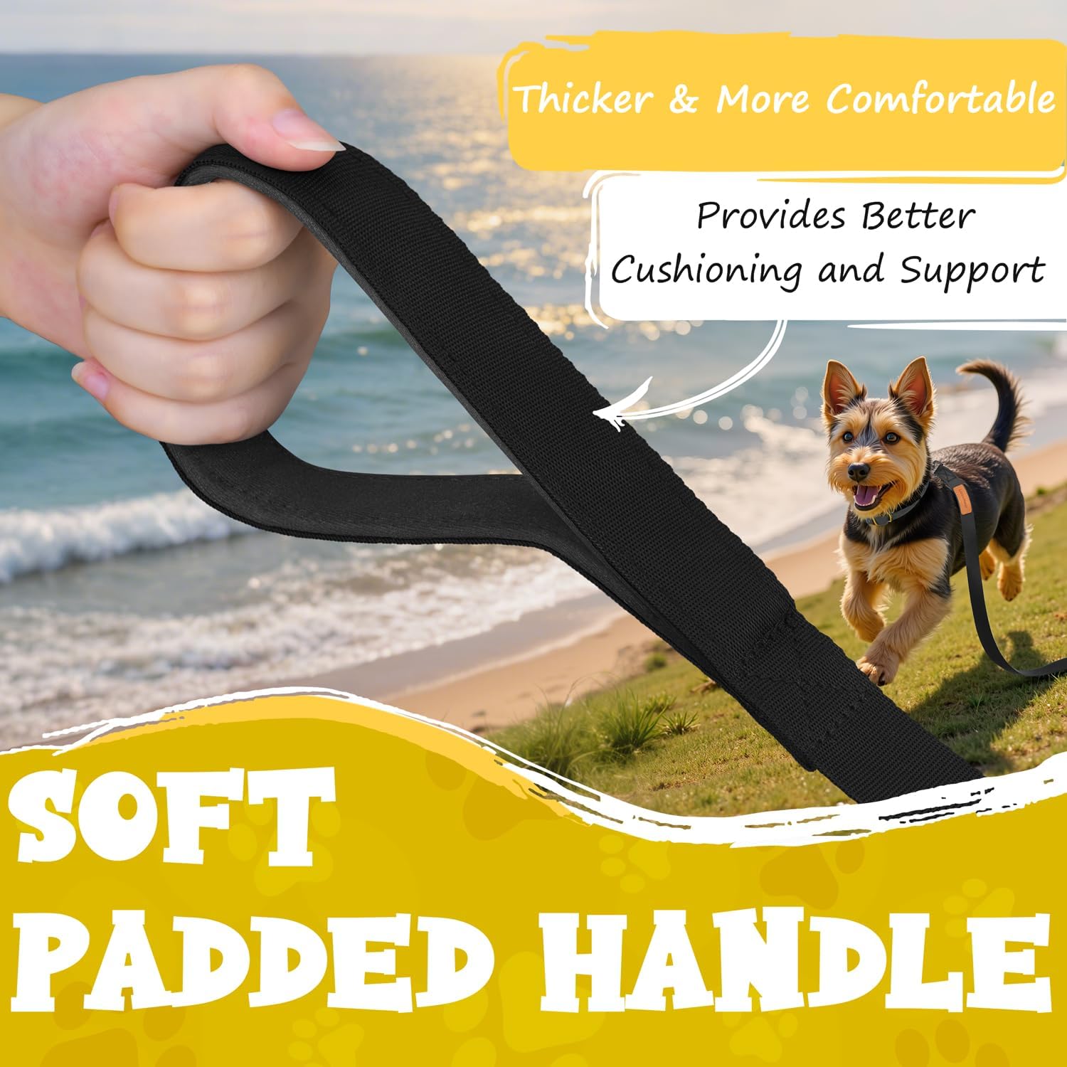 Thumbnail 1 de Looxmeer Training Leads for Dogs 10m/33ft Nylon Long Line with Padded Handle and Storage Bag