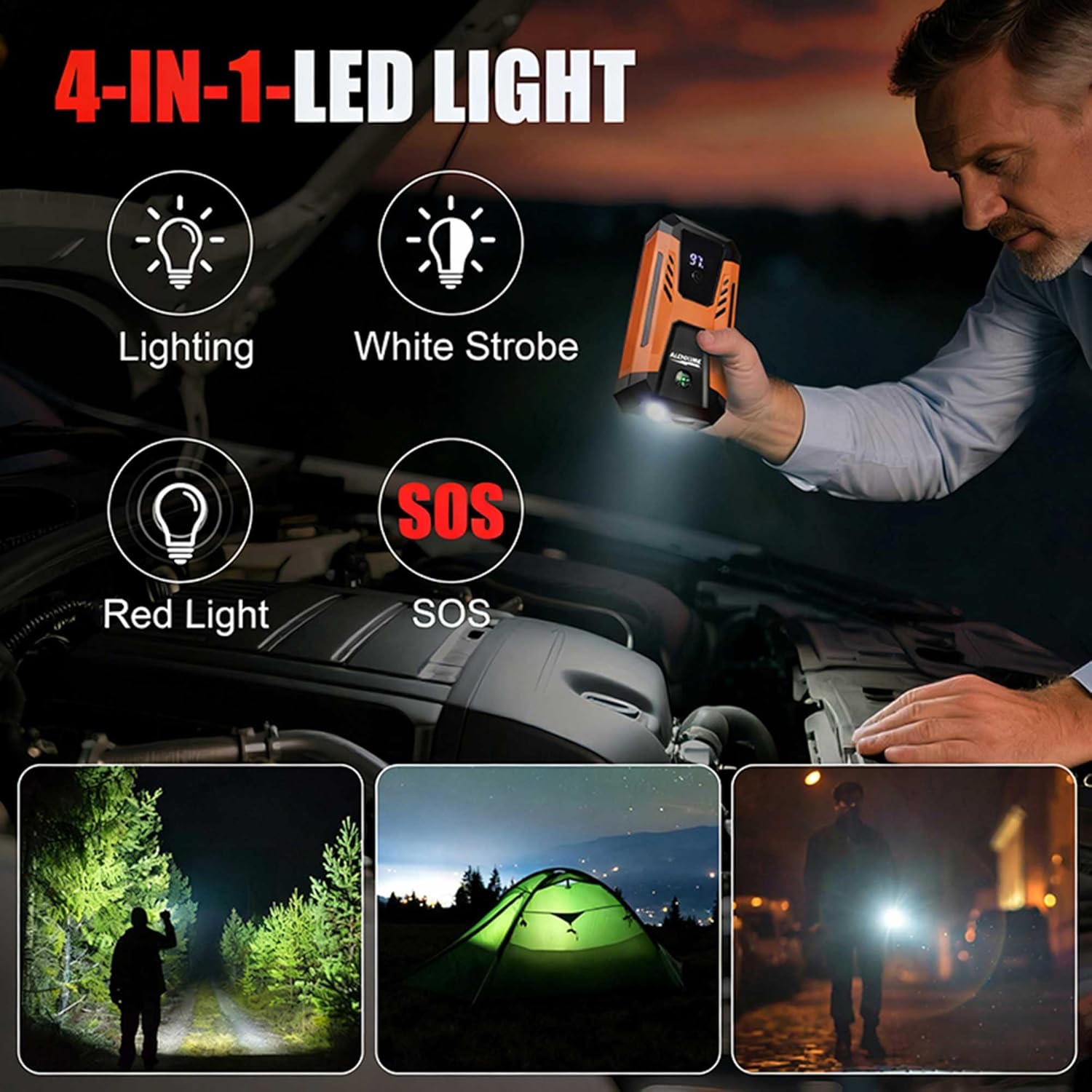 Thumbnail 2 de Alltolink Jump Starter Power Pack (3000A) for 12V cars and motorcycles