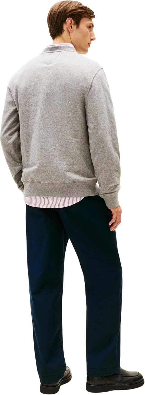 Detalle de Tommy Hilfiger Brand Love Sweatshirt Mw0mw41428 – Felpa unisex originale e sostenibile