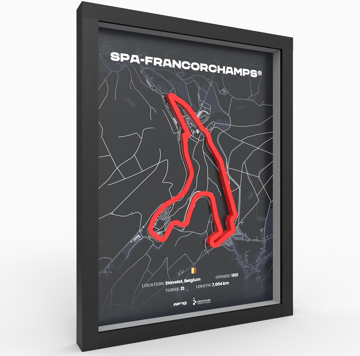 Detalle de A3 Motorsport Poster 3D im Holzrahmen