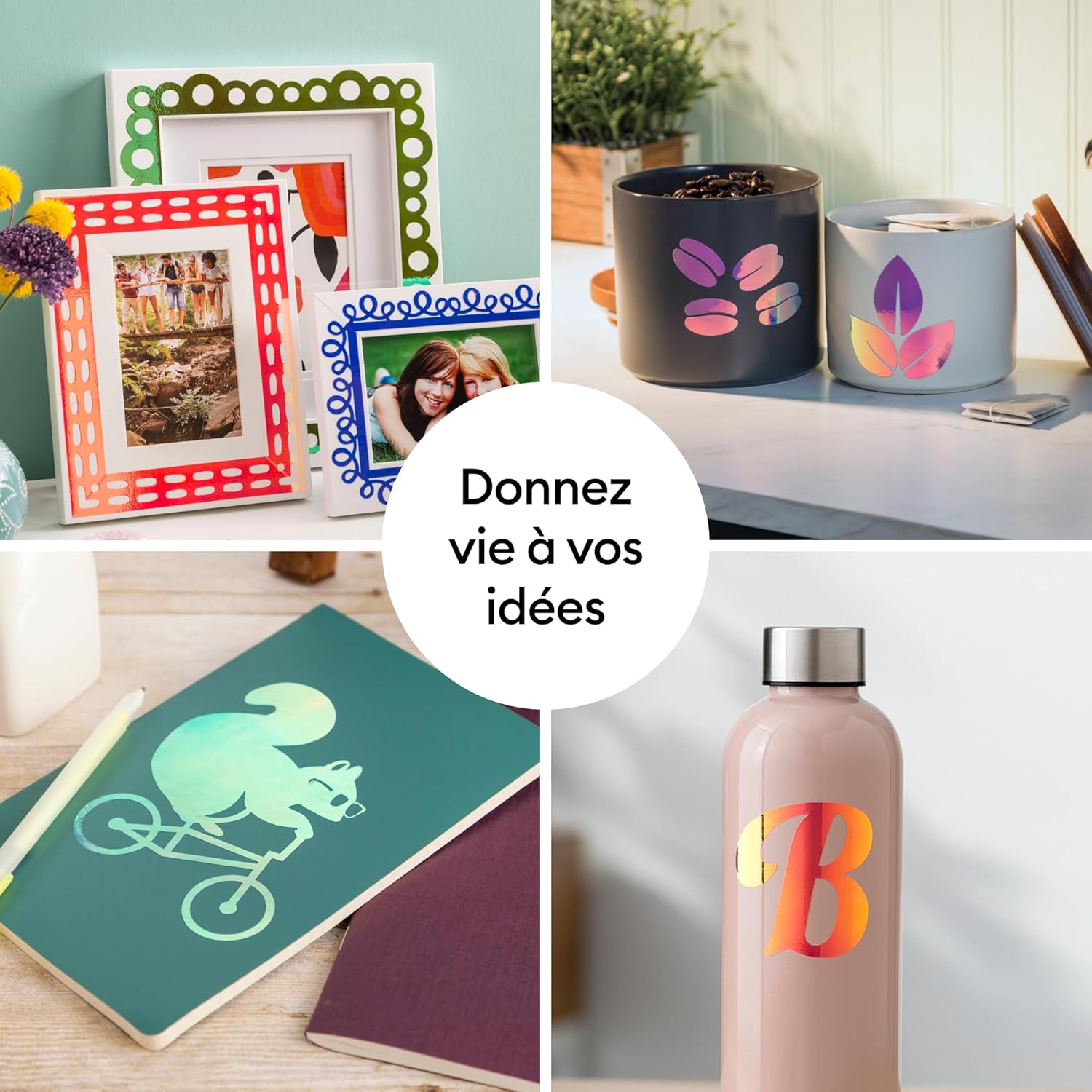 Thumbnail 2 de Vinyle Holographique Cricut 30x120 cm 📷