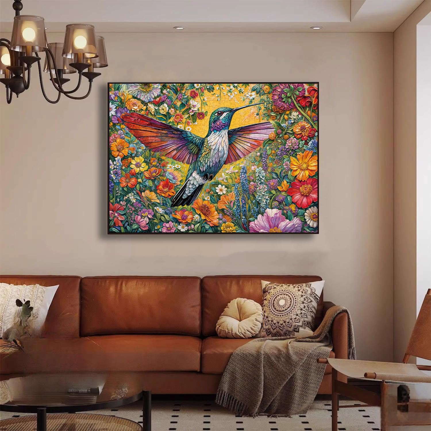 Detalle de HUADADA 1000-Piece Jigsaw Puzzle for Adults: Flowers and Birds