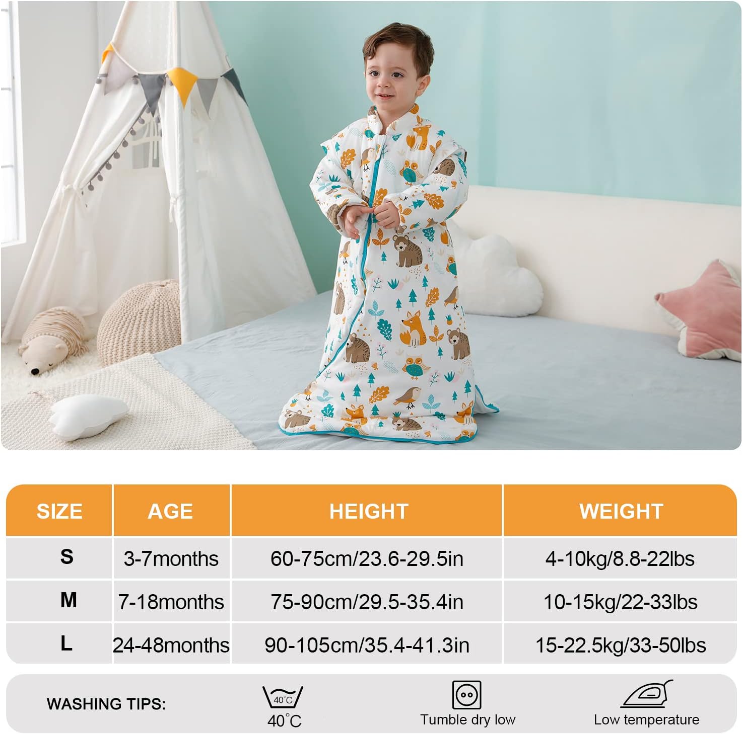 Detalle de Mikafen Baby 3.5 tog Winter Sleeping Bag 💫👶