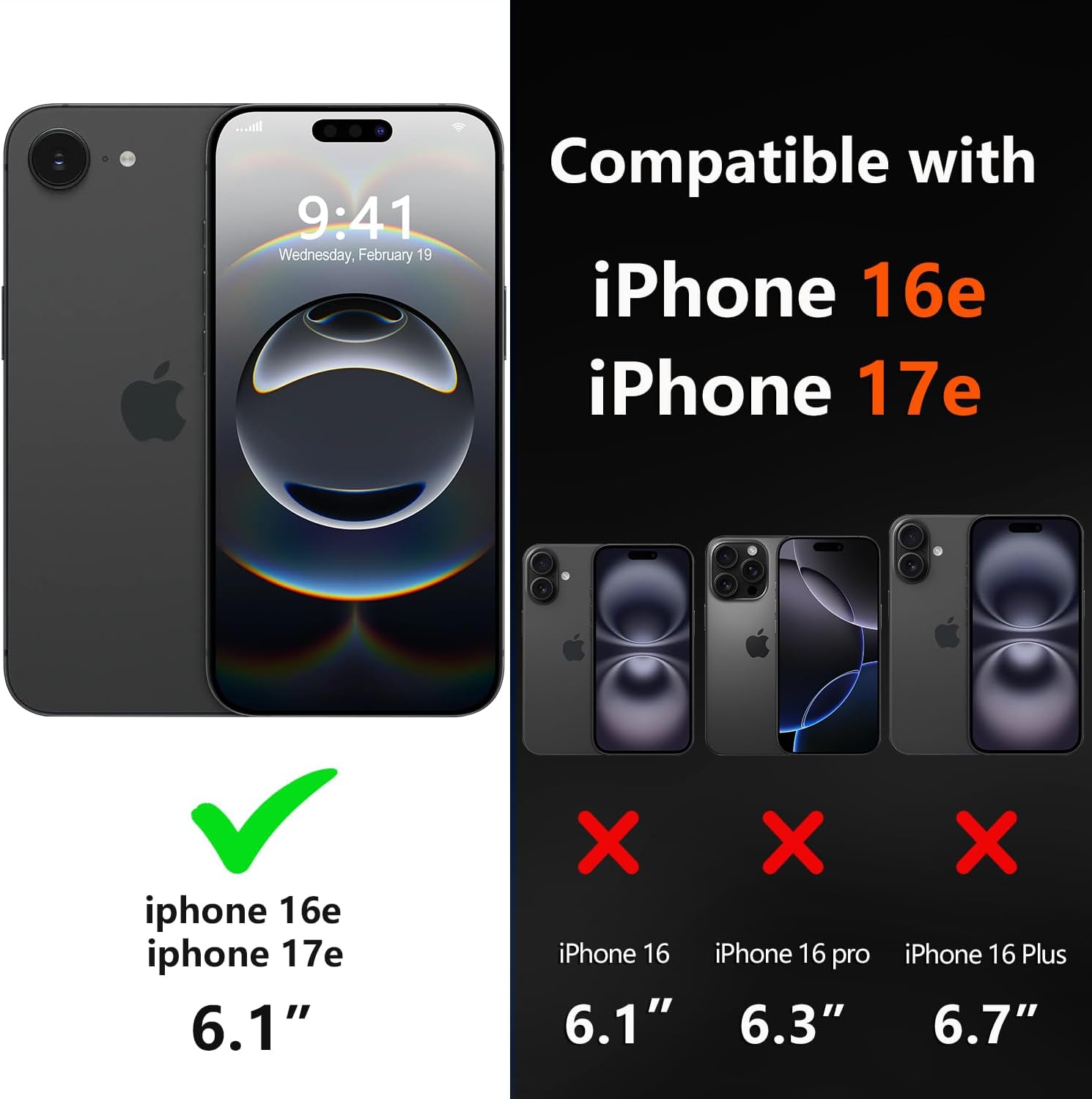 Detalle de Diverbox MagSafe iPhone 16e case 6.1 in