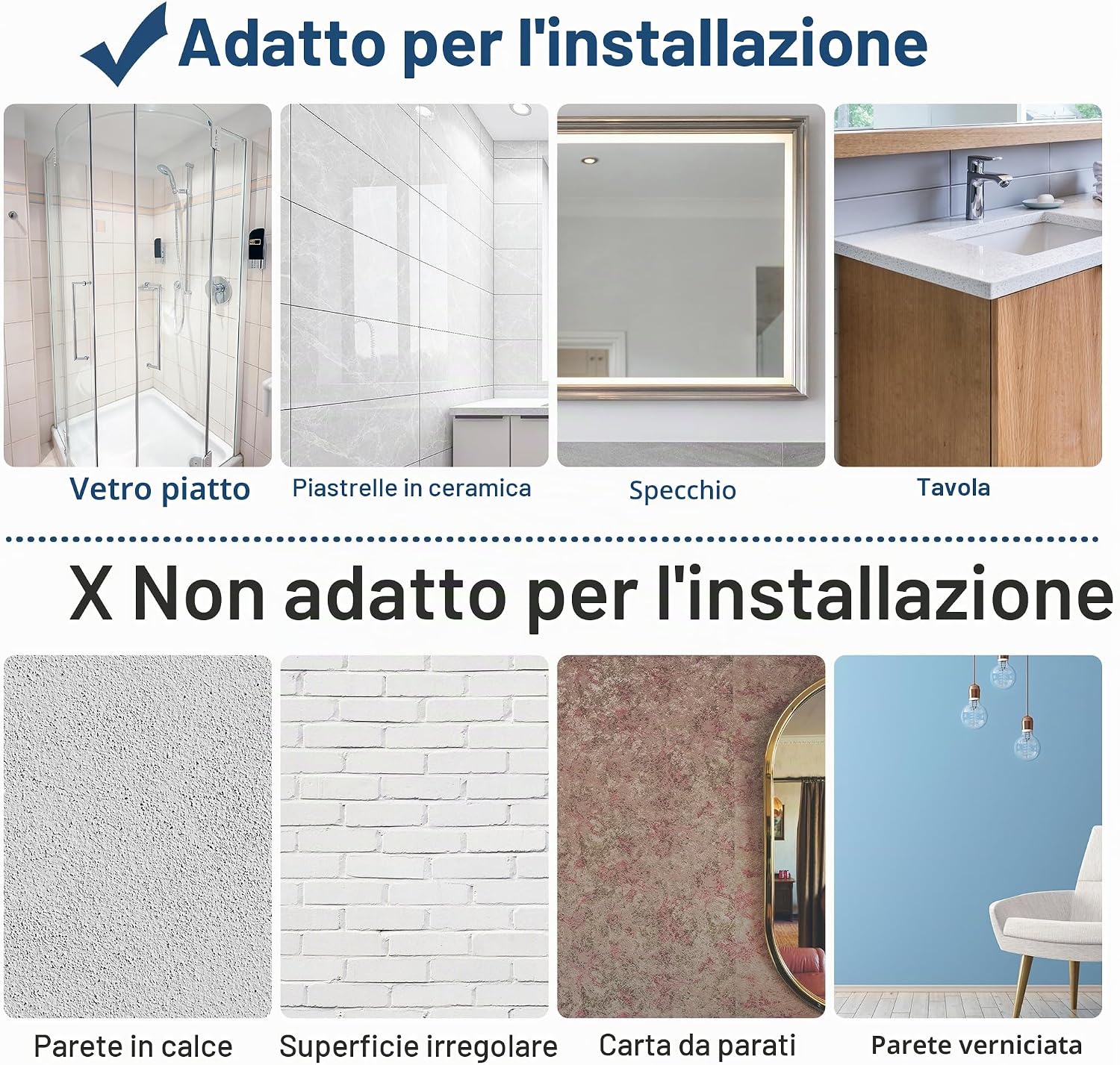 Thumbnail 6 de SAYAYO Porta Asciugamani Bagno Adesivo 20 cm in Argento — Portasalviette da Parete in Alluminio