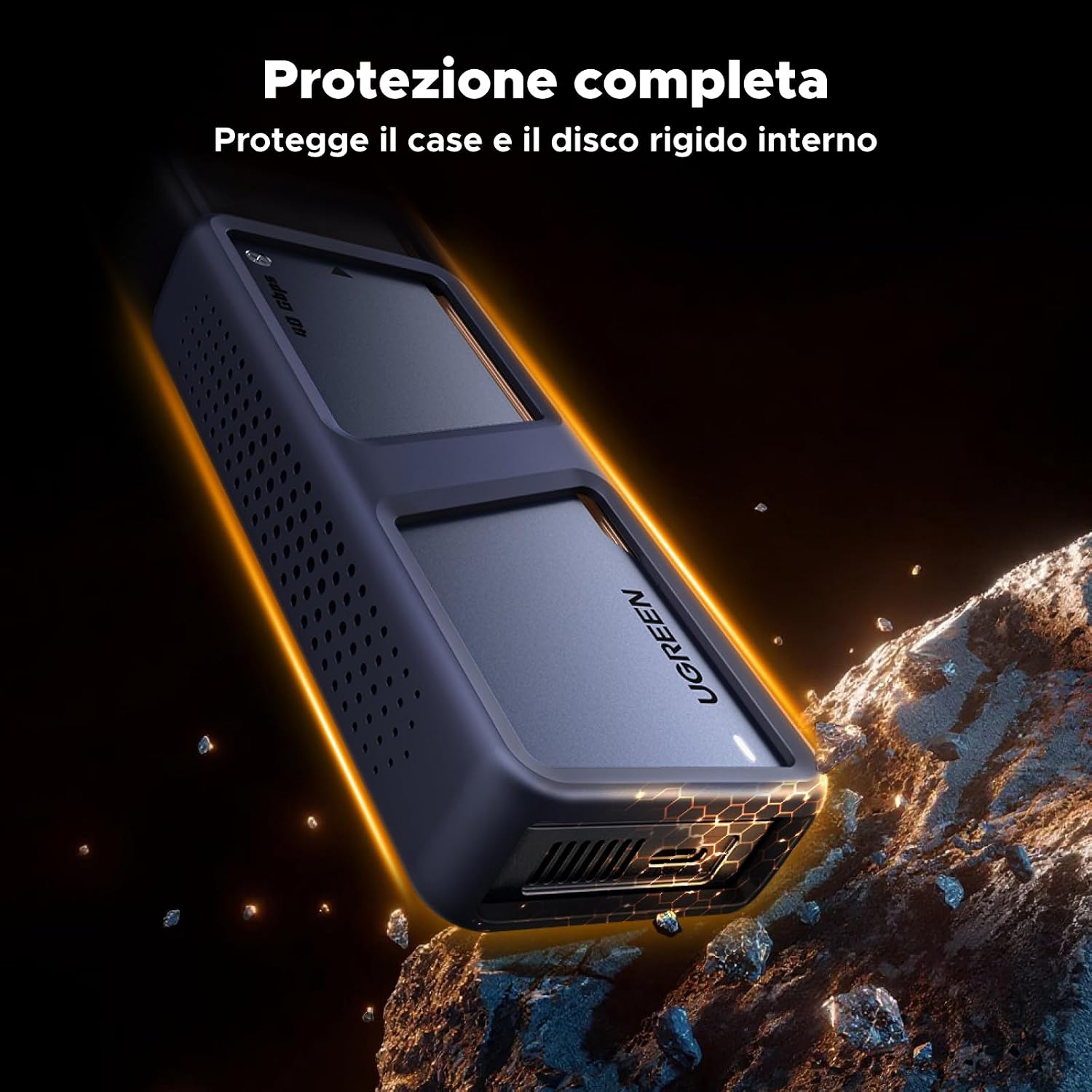 Thumbnail 6 de UGREEN Case Esterno SSD NVMe M.2 2280 USB 4 con Dissipazione in Alluminio e Doppio Chip JHL7440
