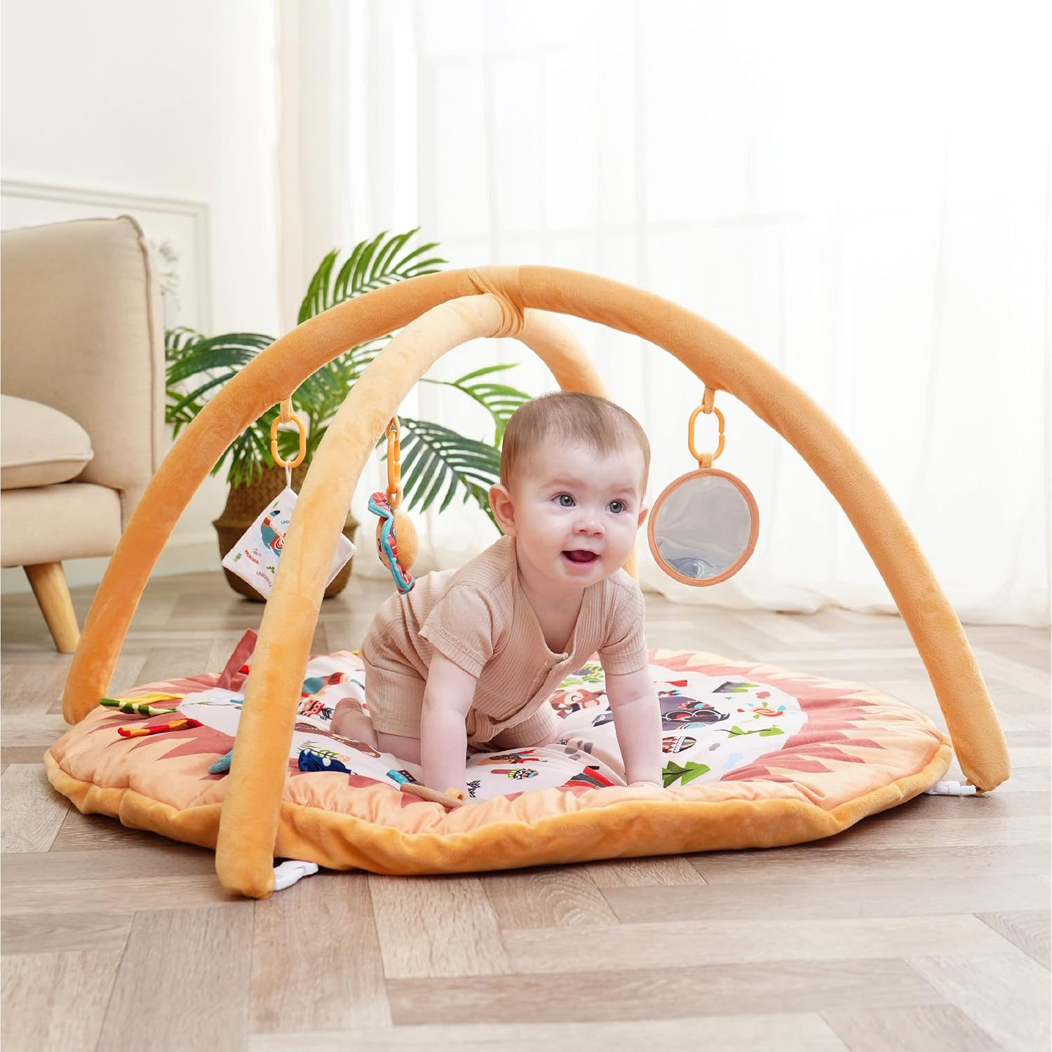 Thumbnail 6 de Superbe Bebe - Tapis d'Éveil Montessori 0-12 Mois avec Arches Circle Little Jungle