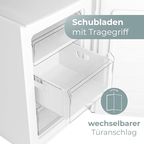 Detalle de Clatronic Gefrierschrank klein GS 102 weiß – 87 L, 85 cm, leise, Energieklasse C