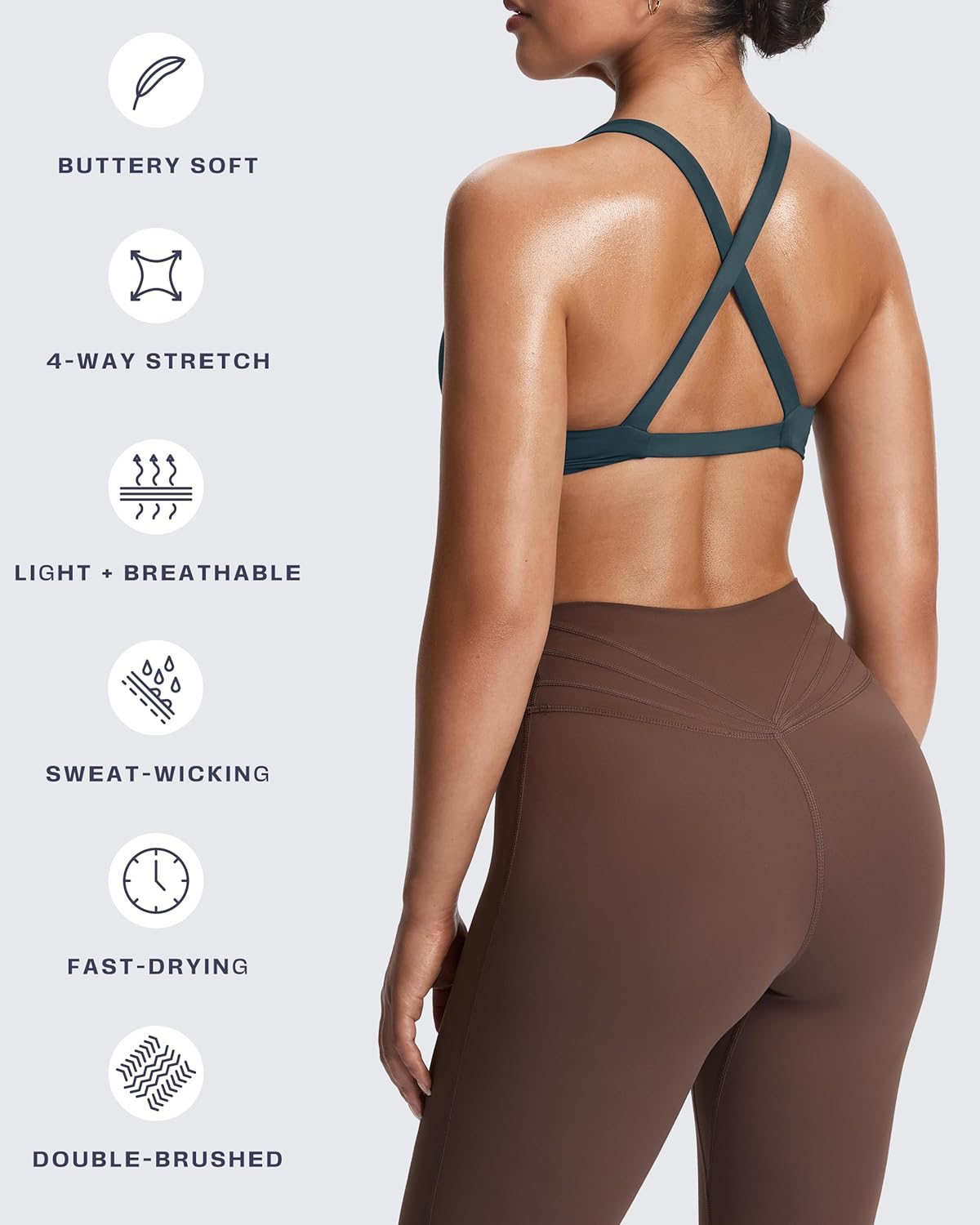 Thumbnail 3 de Aoxjox Satara Low Impact Bra Yoga Crop Tank for Women