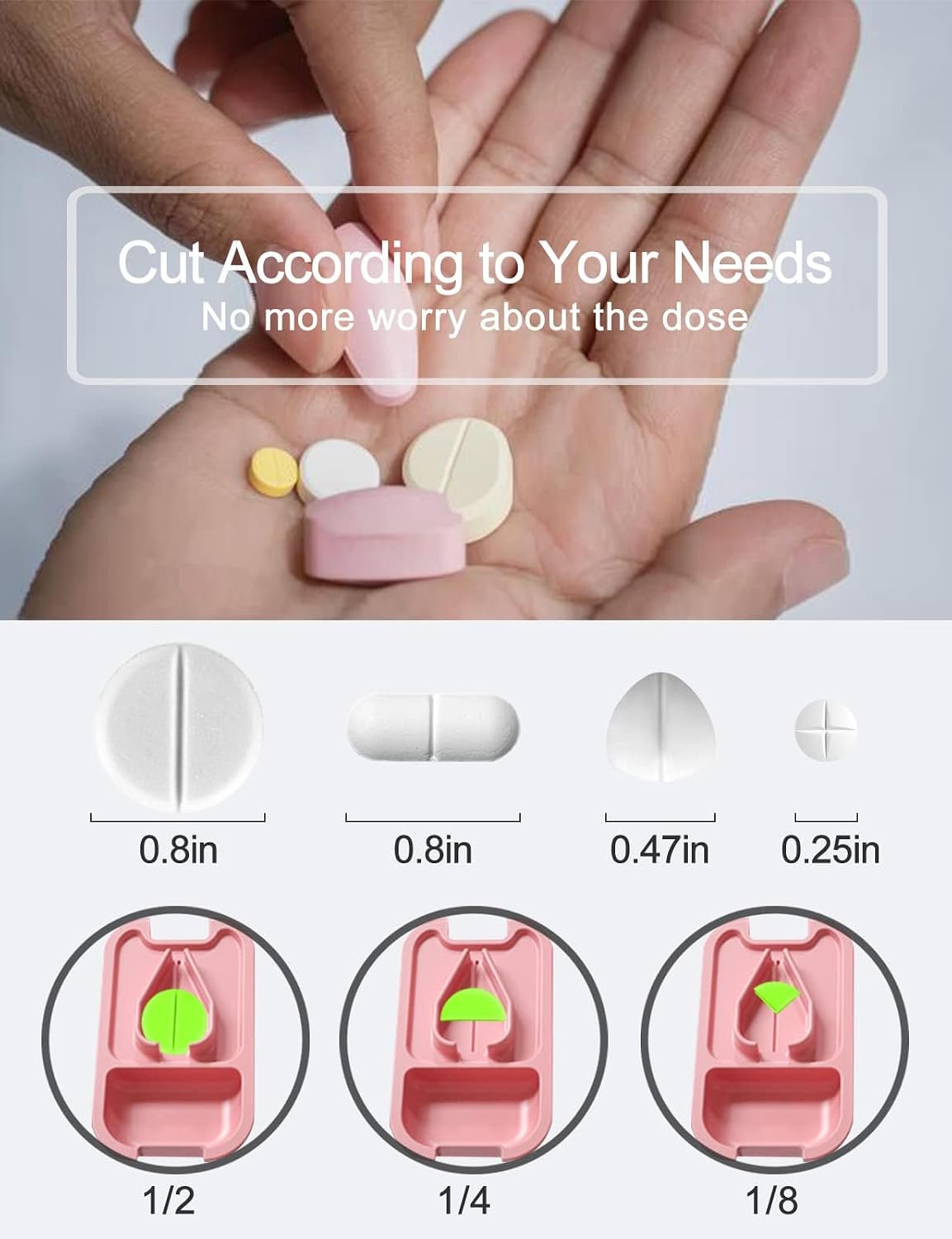 Detalle de DUBSTAR Small Pill Cutter for Tiny Pills ๐