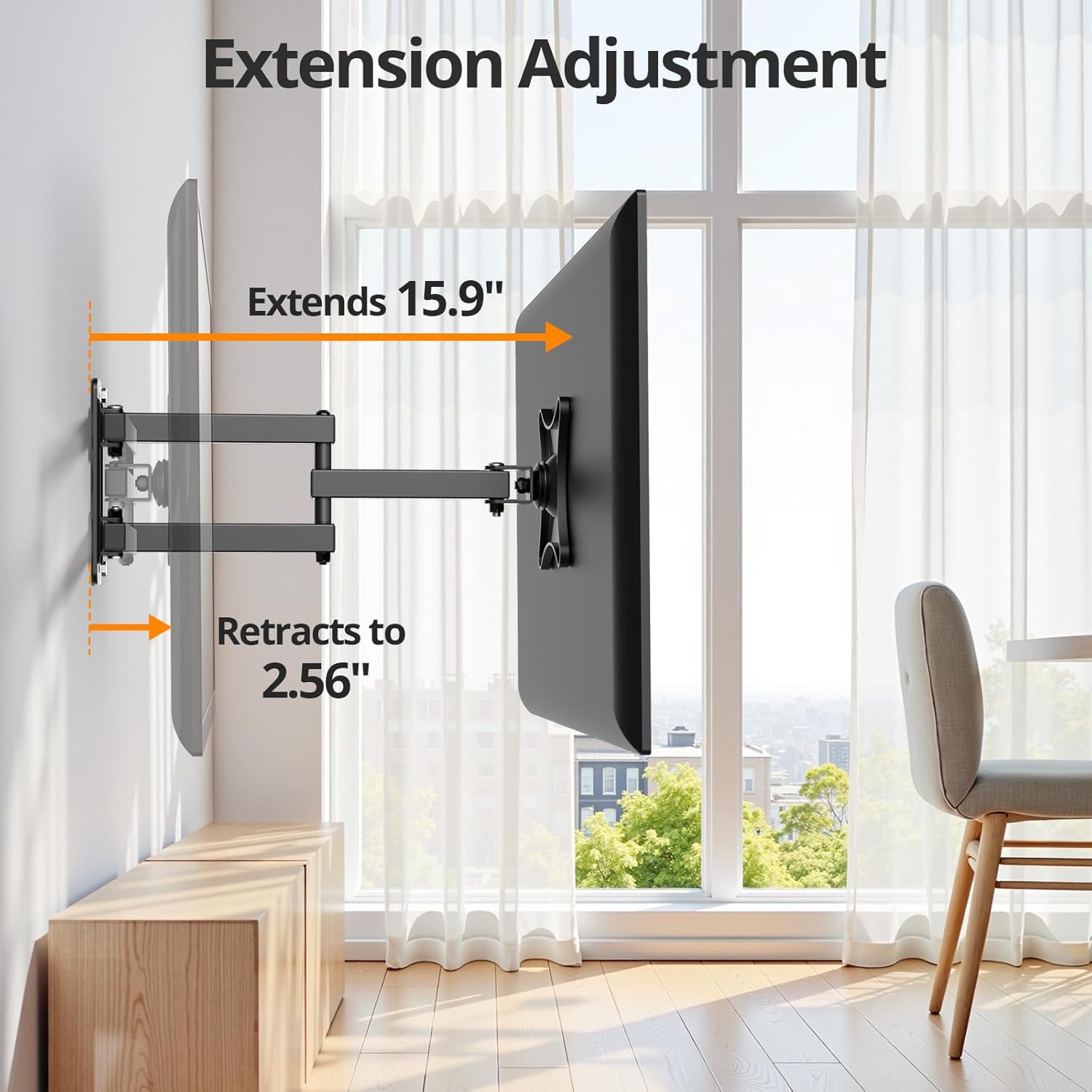 Thumbnail 3 de IWORKBOARD Full Motion TV Monitor Wall Mount Bracket (13–32 in, Max VESA 100x100mm, up to 33 lbs)