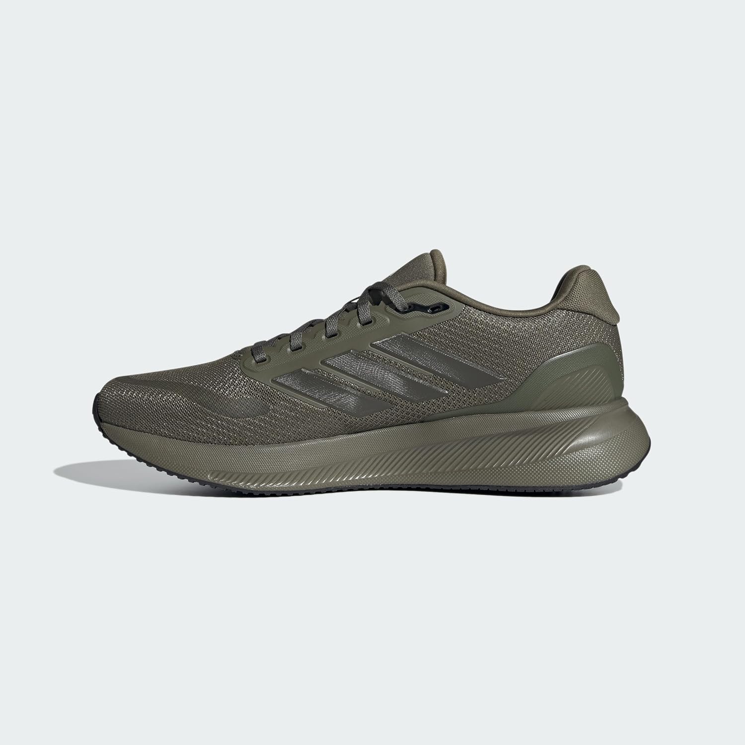 Thumbnail 2 de adidas Men's Runfalcon 5 Running Shoes – Olive Strata / Shadow Olive / Core Black, UK 10.5