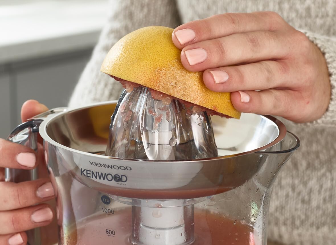 Detalle de Kenwood JE290A spremiagrumi elettrico con caraffa da 1L e rotazione destra/sinistra (40 W) – Bianco