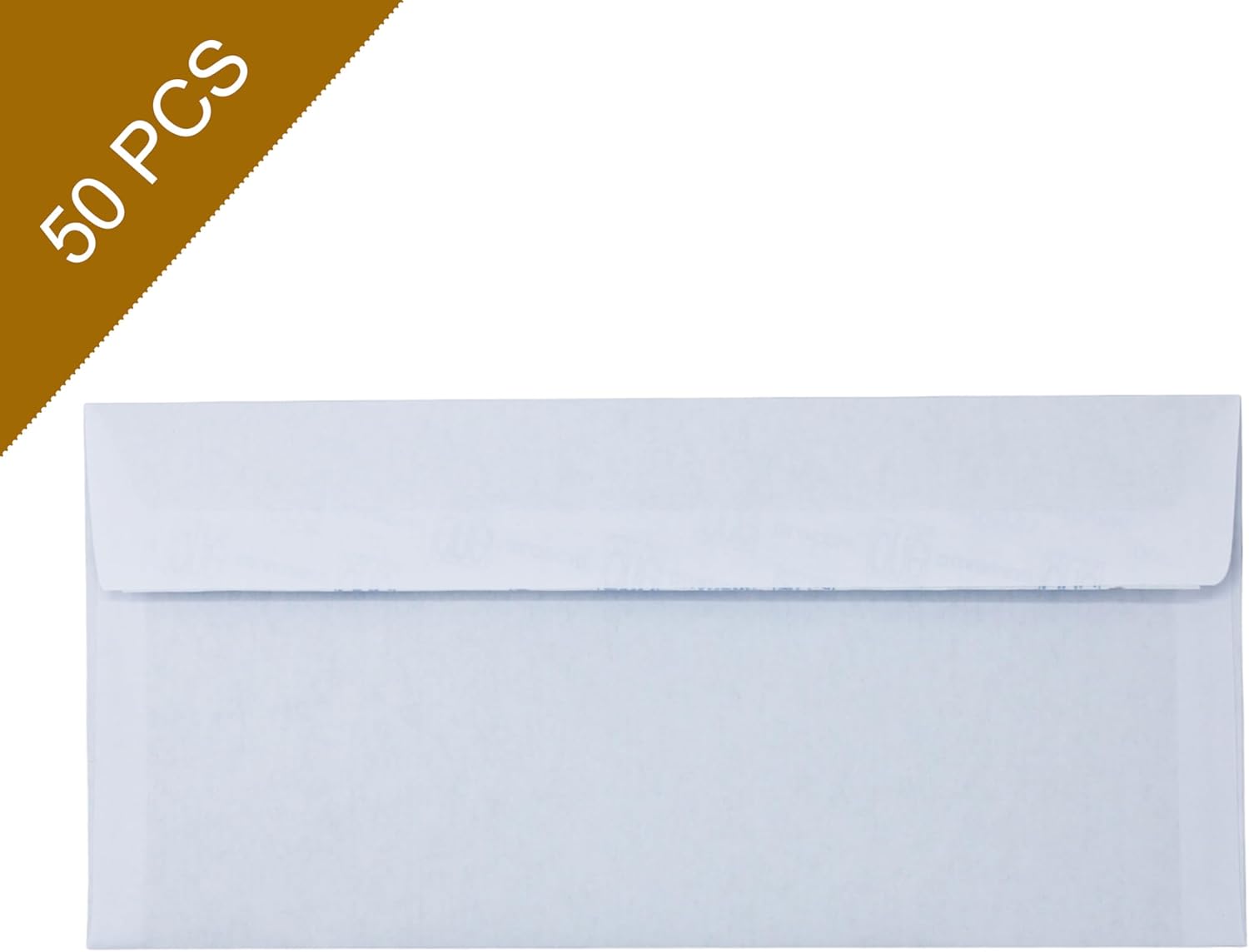 Detalle de ARKRAFT Enveloppes Format 23x11 – Enveloppe américaine autocollante blanche, lot de 50