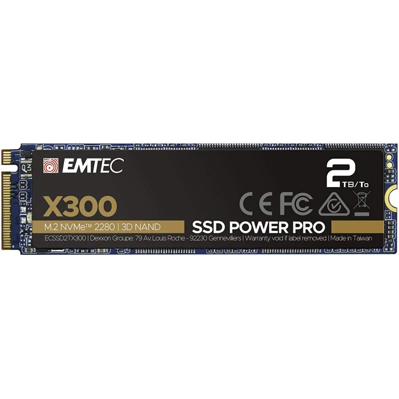 Detalle de Emtec Power Pro X300 SSD 2TB M.2 2280 NVMe 💾