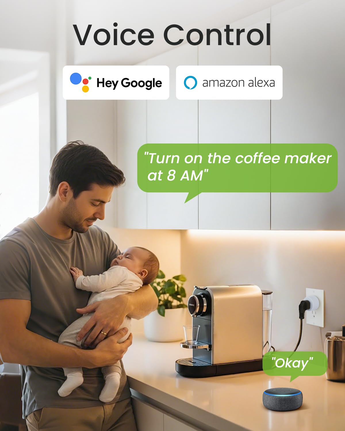 Thumbnail 4 de GHome Smart WP3-A 15A Wi-Fi Smart Plugs, Dual-Band, 2-Pack