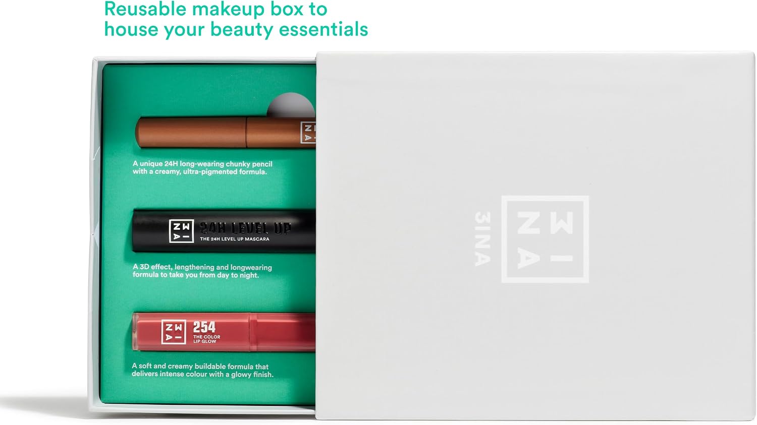 Detalle 2 de 3INA The Scribble and Glow Kit – zestaw do makijażu z Eye Stick 532