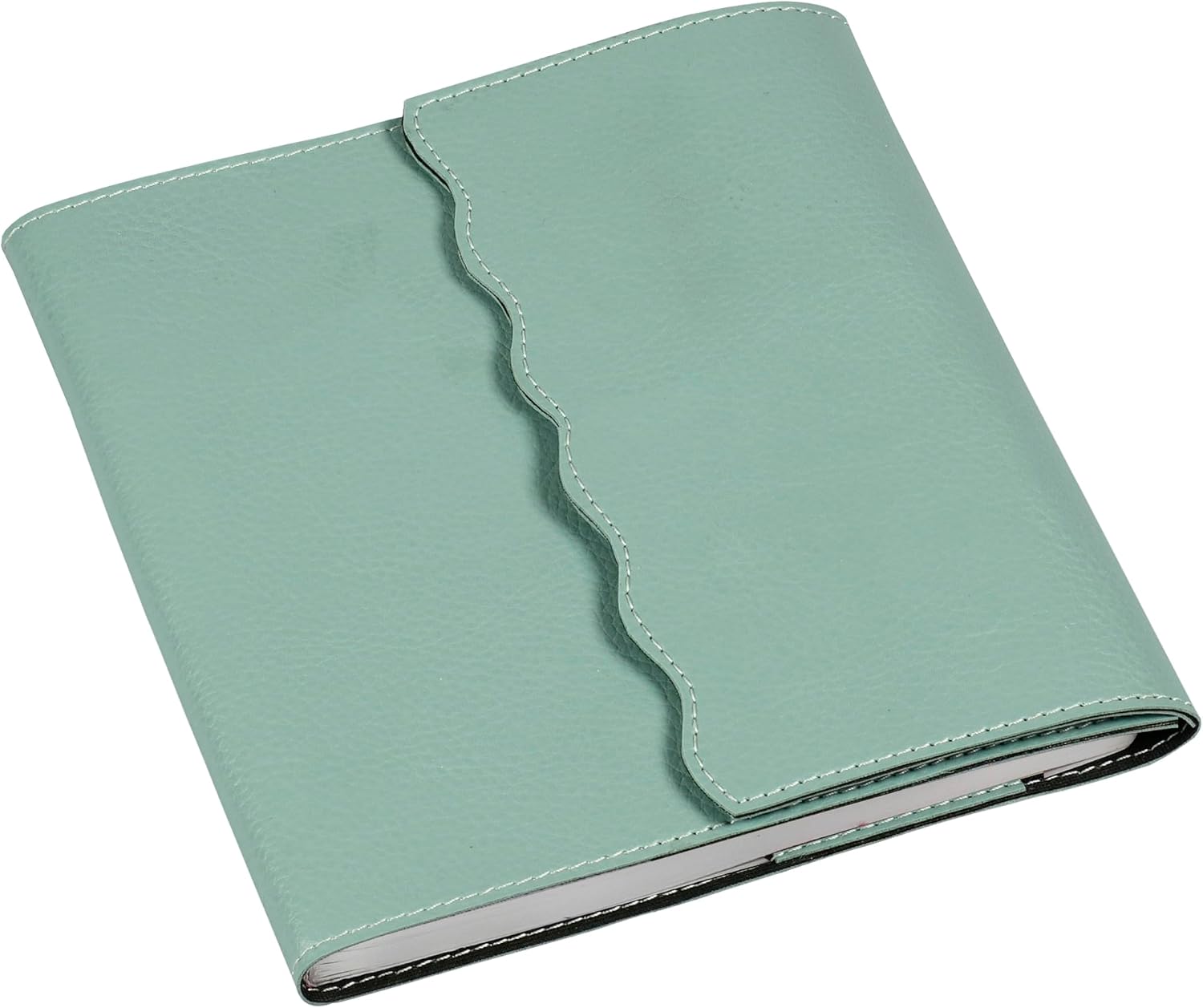Detalle de Quo Vadis Exécutif 2026 – Agenda Semainier 16x16 cm, Calypso Vert, Papier Clairefontaine