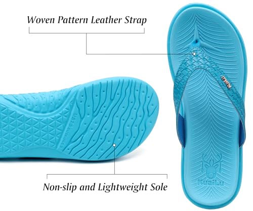 Detalle de KuaiLu Women's Arch Support Flip Flops
