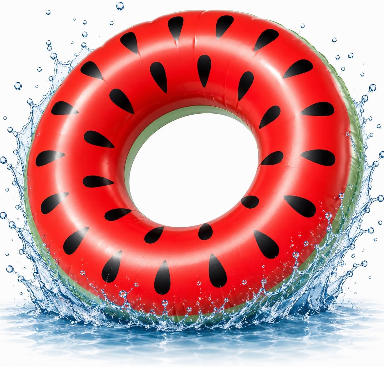 Detalle de Aufblasbarer Schwimmring im Melonen-Design, Ø 120 cm – für Erwachsene & Kinder