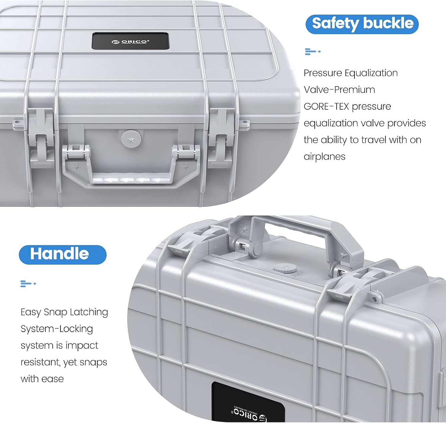 Detalle 2 de ORICO Boîtier de Protection pour Disque Dur 3,5'' – Multi-Protection, Capacité 20 HDD
