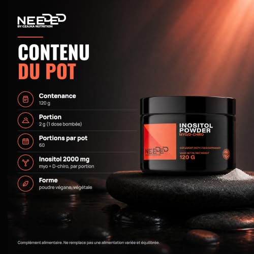 Thumbnail 3 de MZ Meet the zone Inositol Powder, poudre de myo-inositol et D-chiro-inositol, 120 g