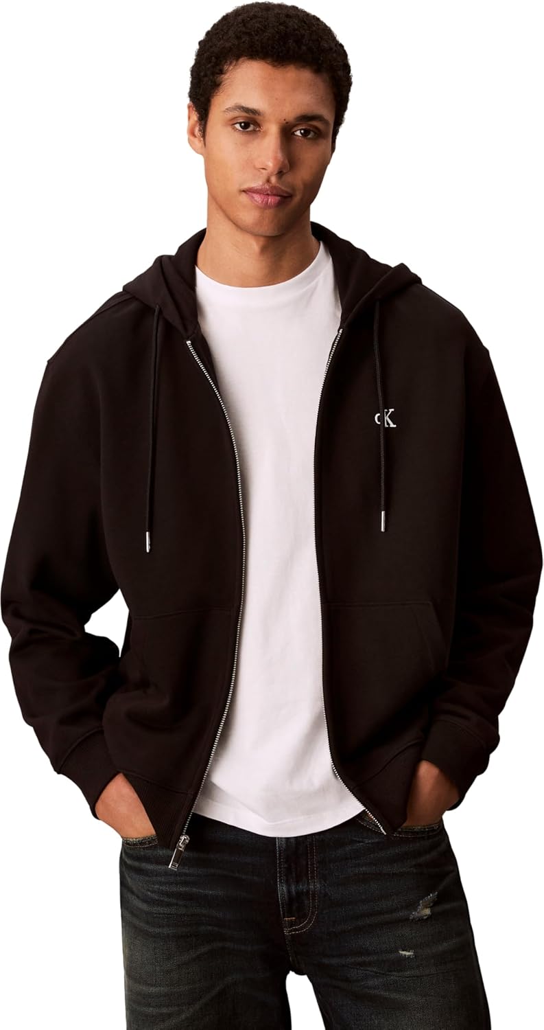 Detalle de Calvin Klein Ls EU 350terry Monogram Fz Hoodi LV04rd240g Sweatshirts Homme