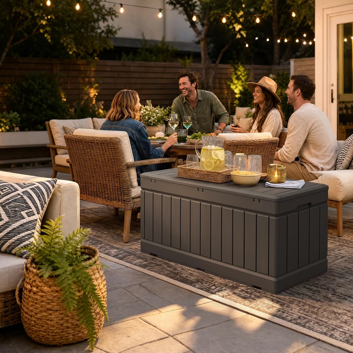 Thumbnail 6 de Devoko outdoor deck box, 80-gallon capacity