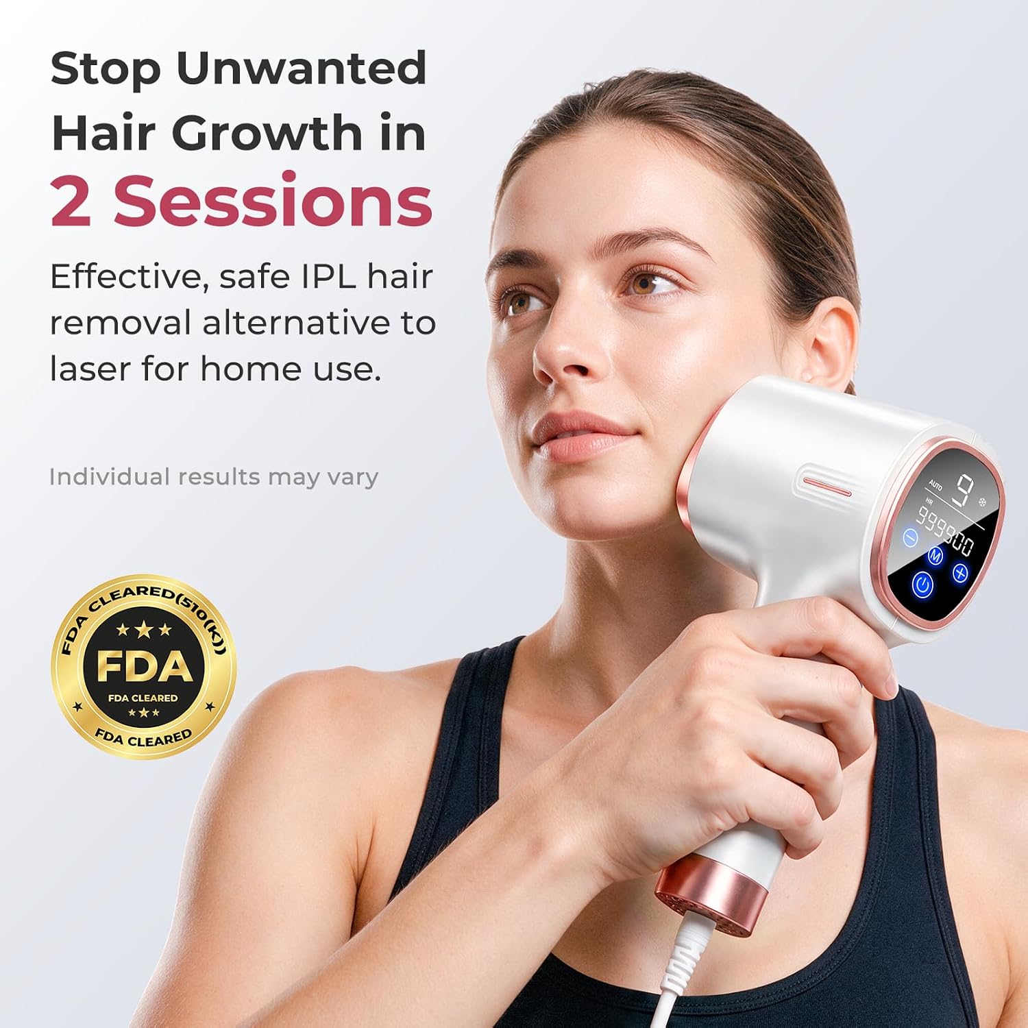 Detalle de Ubroo IPL Hair Removal Device with 45°F Cooling