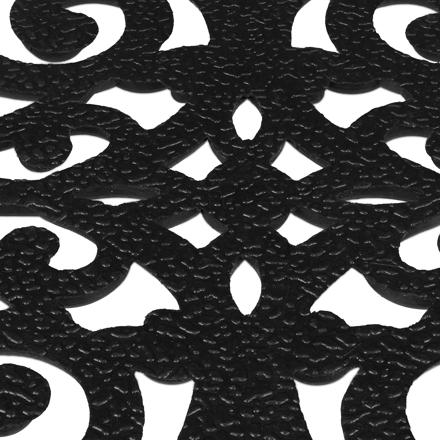 Thumbnail 6 de Relaxdays Half-Rounded Rubber Doormat, 45 x 75 cm, Black Ornamental Design