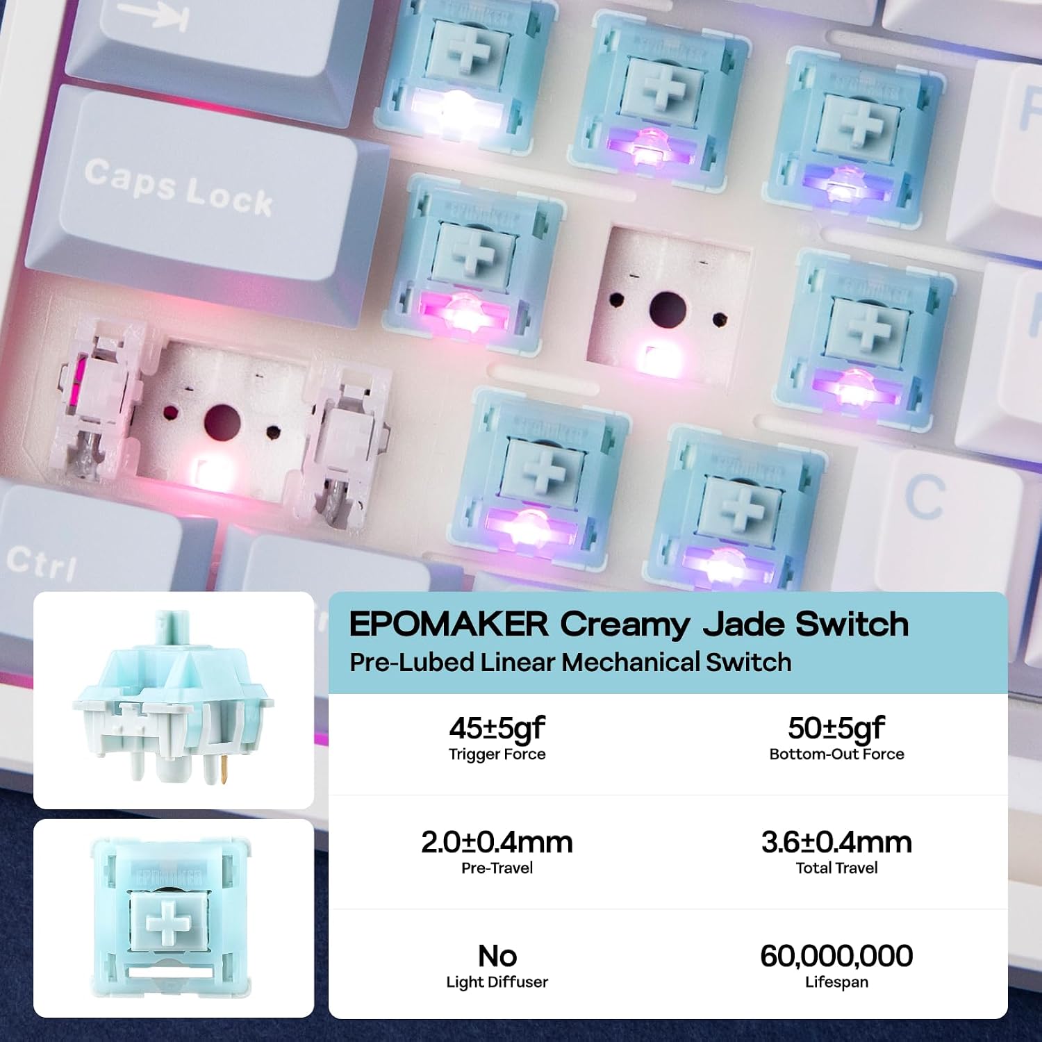 Thumbnail 4 de EPOMAKER TH108 Wireless Mechanical Keyboard 8000mAh