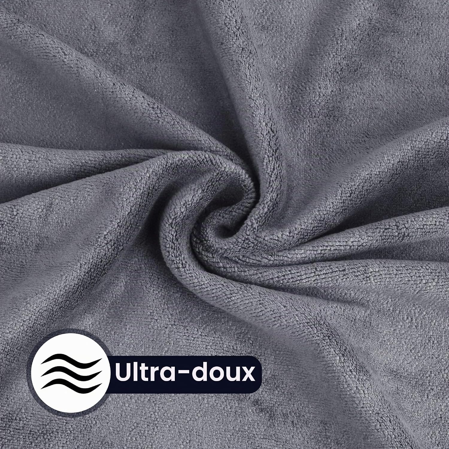 Thumbnail 6 de LIAILA LL-yujin XXL-badhanddoek 100 x 200 cm van microvezel, grijs