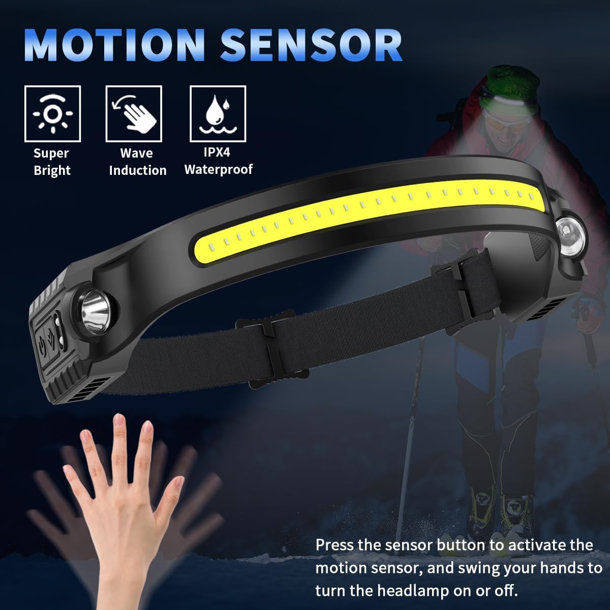 Thumbnail 2 de Headlamp Rechargeable 5Pack 230° Wide Beam 🔦