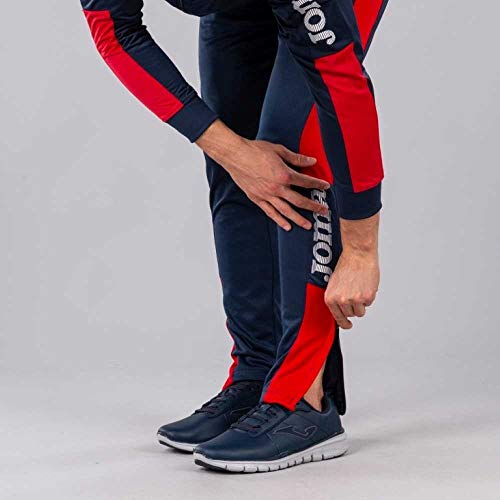 Detalle de Joma Championship IV pantalones de entrenamiento para hombre (marino/rojo) XXS