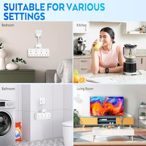 Thumbnail 6 de BOSYTRO 7-in-1 Multi-Socket Power Strip with USB-C PD and USB-A Ports (4 UK Outlets)