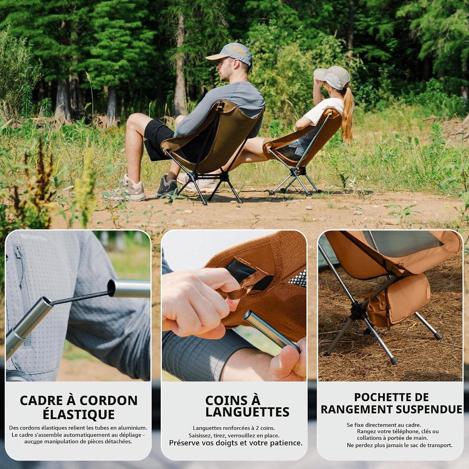 Thumbnail 6 de Naturehike CNK2350JJ016 opvouwbare campingstoel, 150 kg, Oxford 600D en mesh