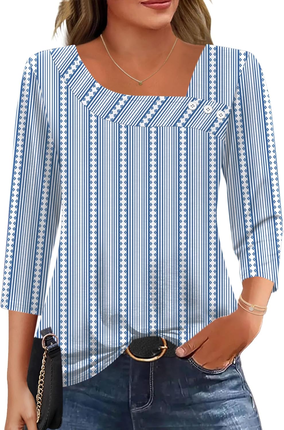 Thumbnail 6 de Kistore 3/4 Sleeve tunic tops, 60% polyester