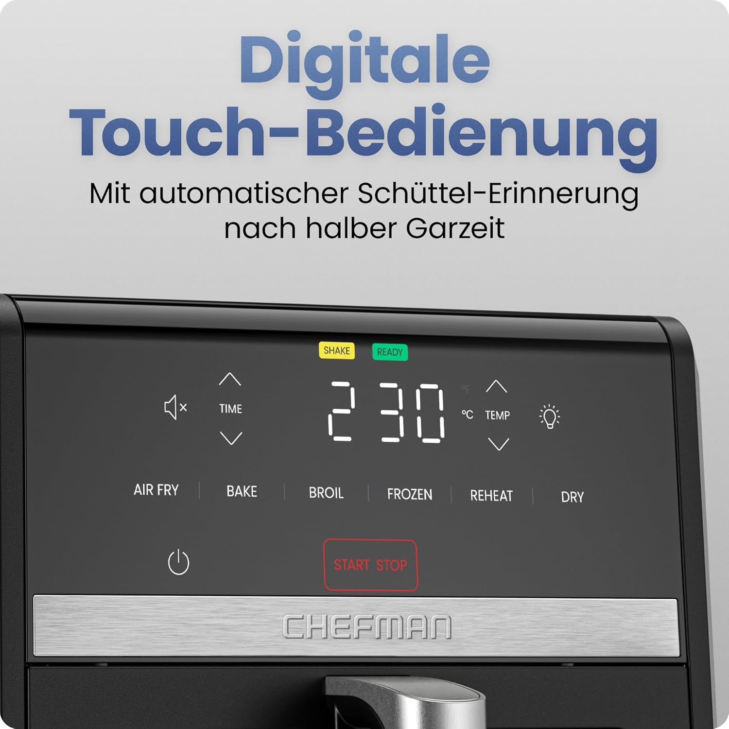 Detalle 2 de Chefman TurboFry Heißluftfritteuse 8,5 l