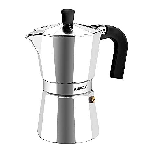 Detalle de Monix Vitro Express: Cafetera italiana de aluminio para 6 tazas