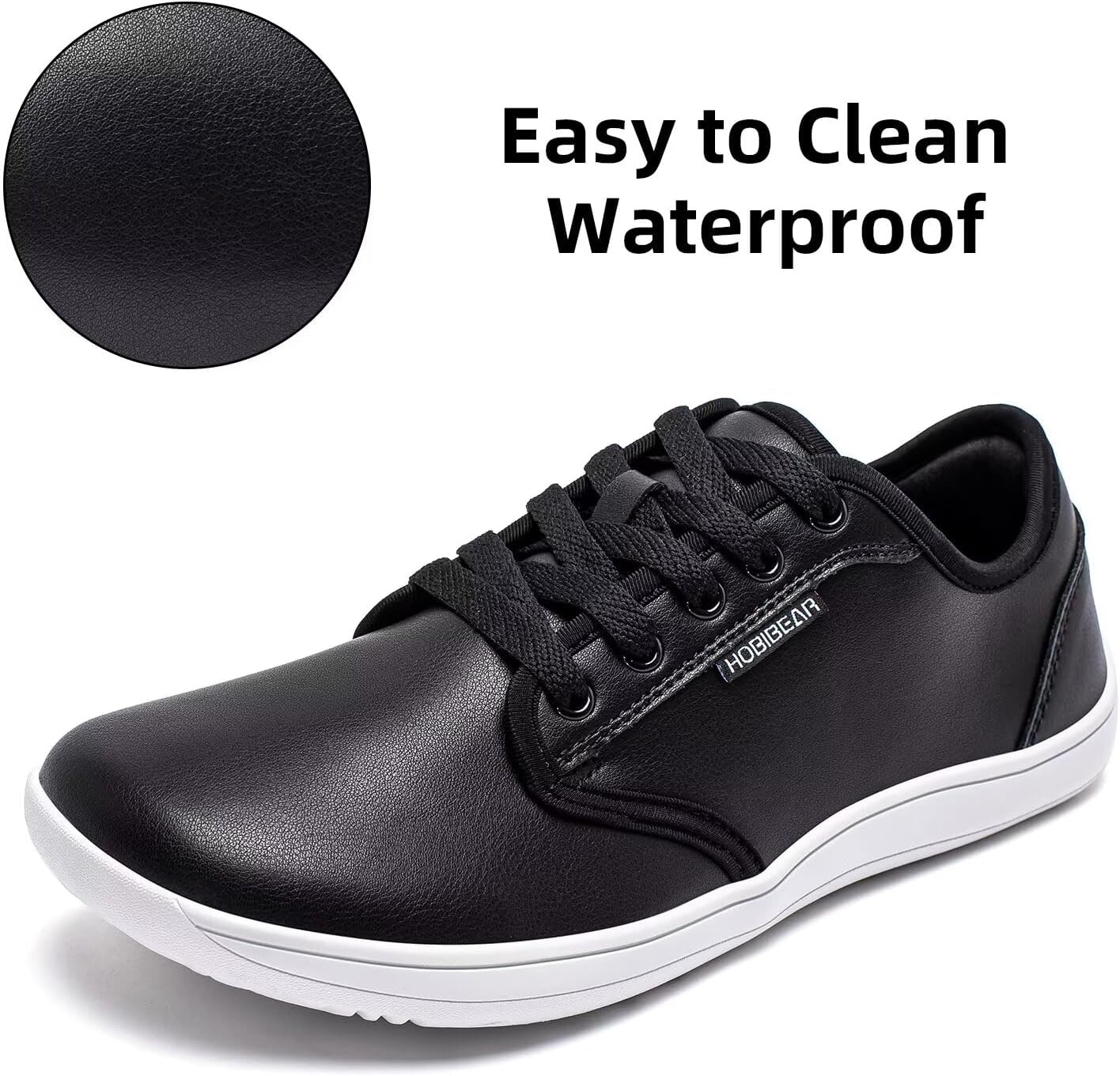 Thumbnail 3 de HOBIBEAR Unisex Barfußschuhe mit breiter Zehenbox aus Leder – Minimalistische Outdoor- und Walking-Option