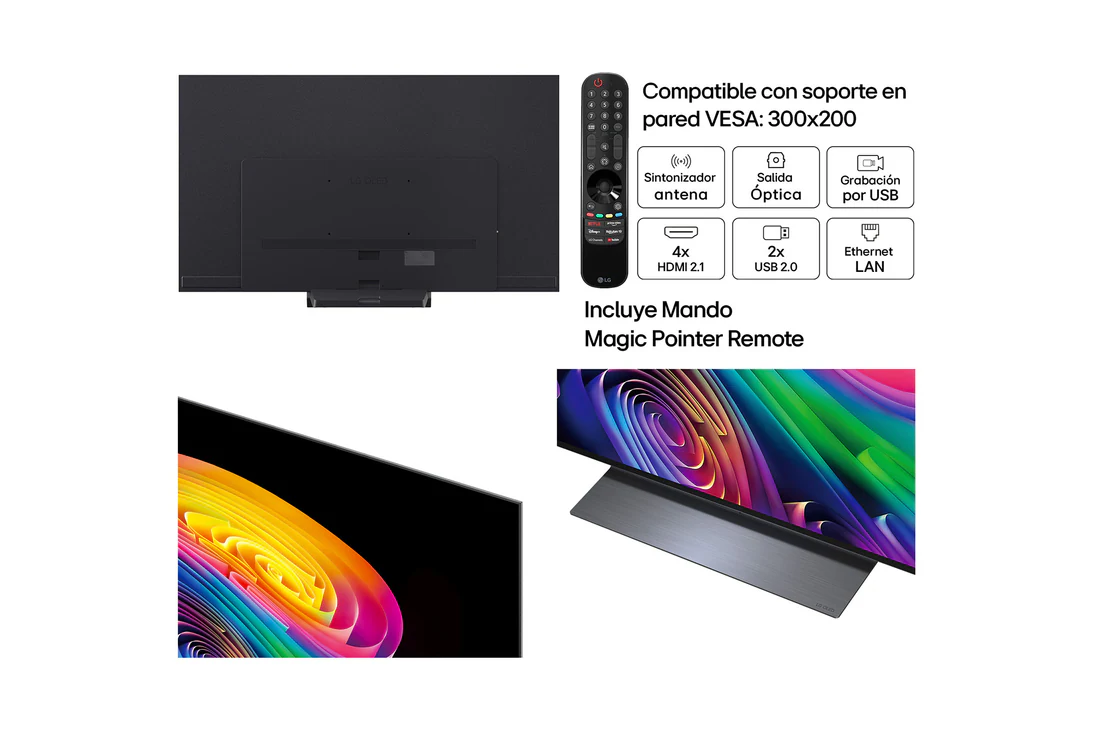 Detalle de LG OLED evo AI C6 55" (OLED55C6ELB) — TV OLED 4K 2026 con IA Copilot y gaming