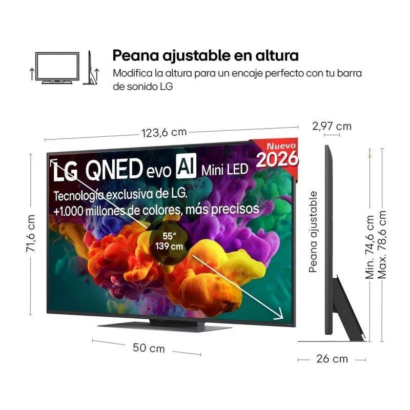 Thumbnail 3 de LG QNED86B6B 55" Mini LED 4K 144 Hz: televisor premium para gaming y cine en casa