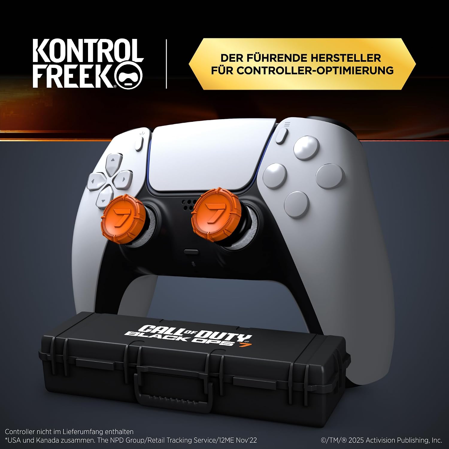 Detalle 2 de KontrolFreek Call of Duty Aim Box Stick Aufsätze – 2x High-Rise Joystick Erhöhung (10,0 mm) für PS5 & PS4