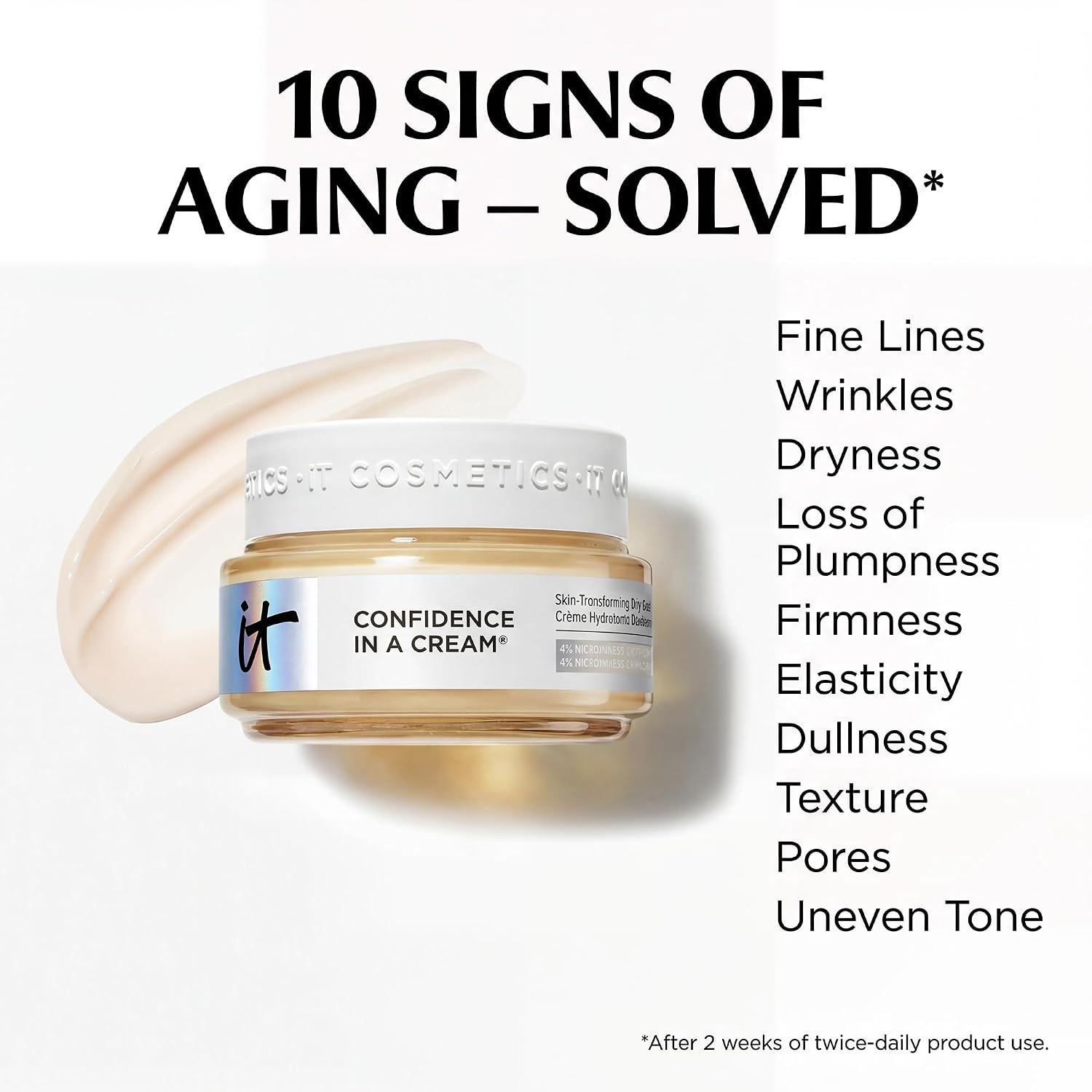 Detalle de IT Cosmetics Confidence in a Cream Facial Moisturizer with 4% Niacinamide