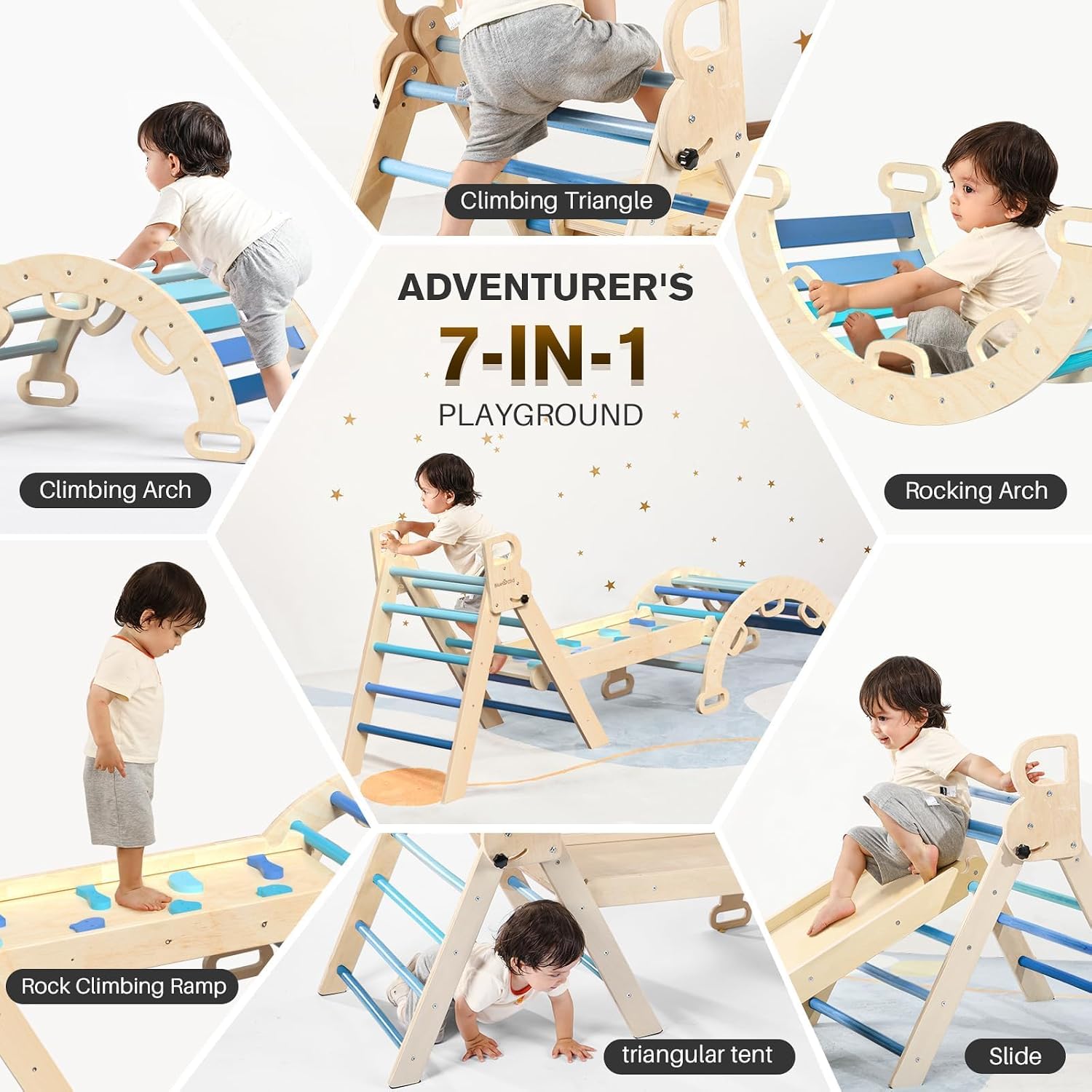 Thumbnail 6 de BlueWood Pikler Triangle 7-in-1
