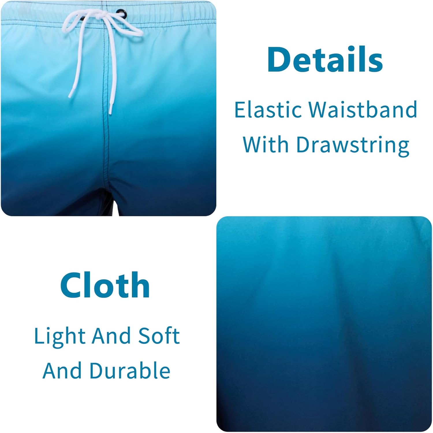 Thumbnail 3 de Vorvowry Badeshorts Herren Wasserdicht, 92% Polyester