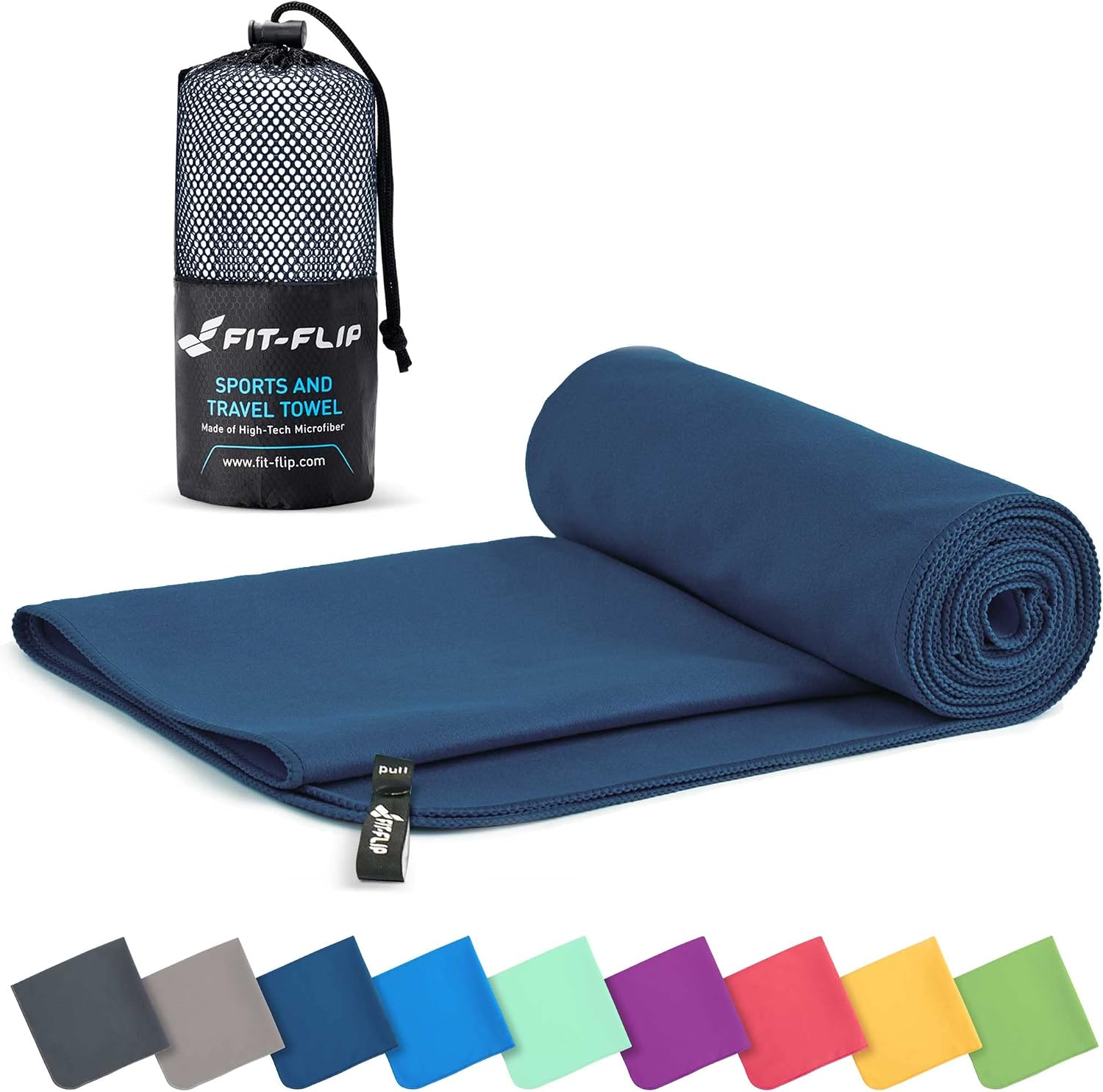 Detalle de Fit-Flip Microfibre towel compact quick-dry towel 🧖