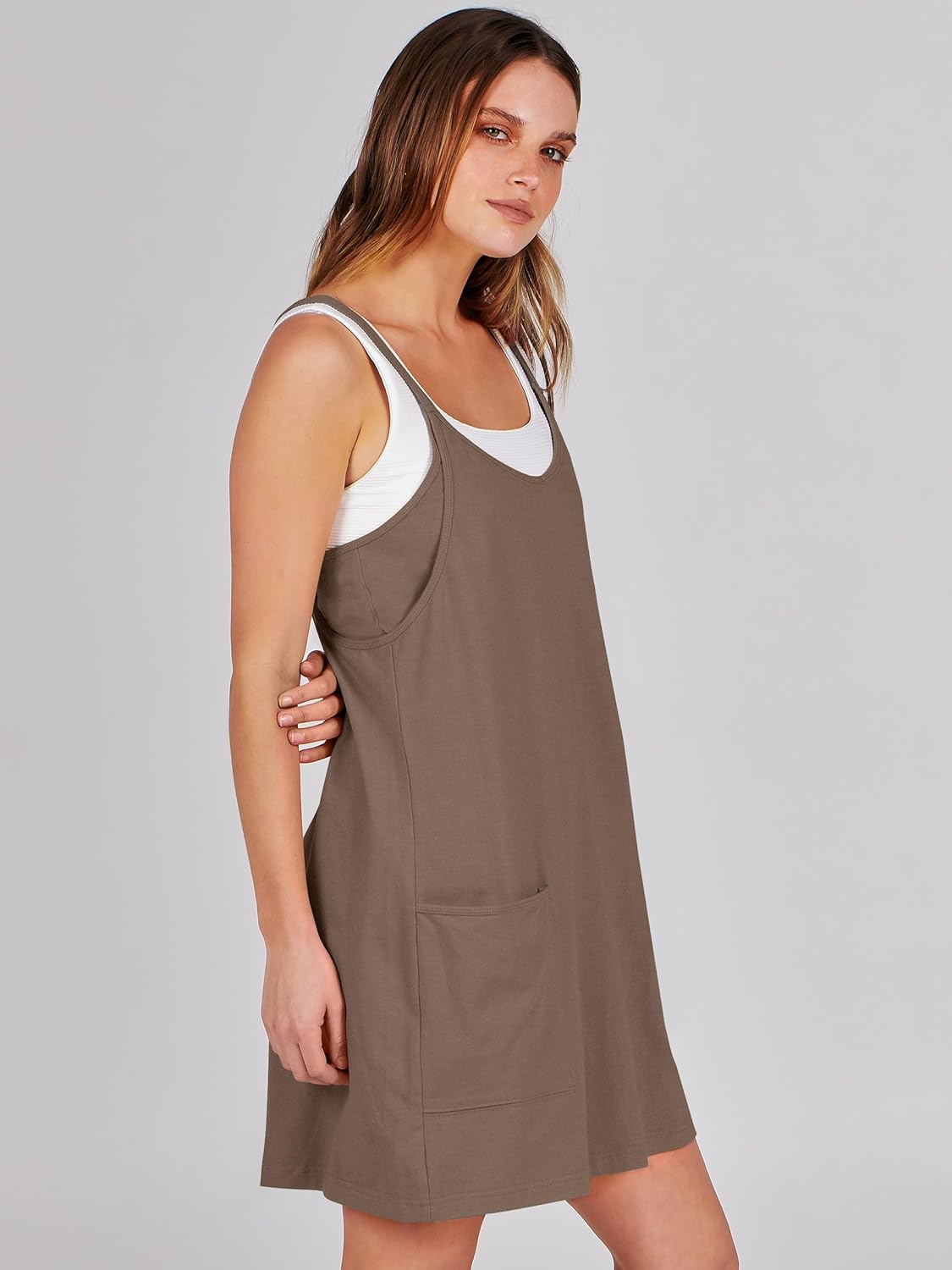 Thumbnail 3 de ANRABESS Women Athletic Dress with Built-in Shorts — Summer Tennis & Active Dress